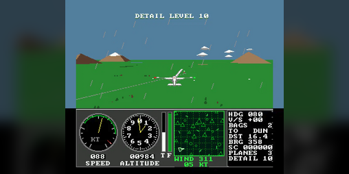 Mail Run flight simulation in development for Amiga