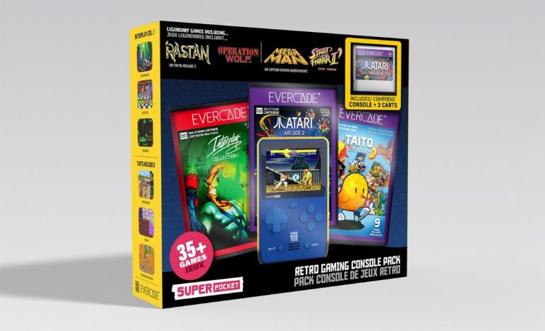 GameStop exclusive bundles Capcom Super Pocket with three Evercade carts