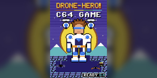 DRONE-HERO! Released as Free C64 Platformer