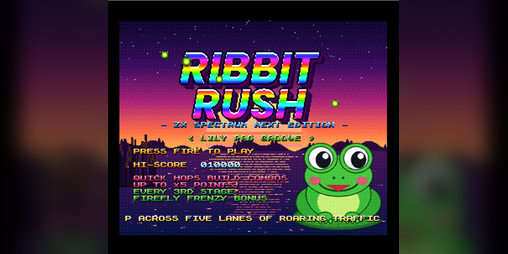 Ribbit Rush Released as Free Frogger-Style Game for ZX Spectrum Next