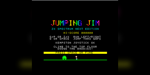 Jumping Jim Brings AI-Assisted Platformer to ZX Spectrum Next