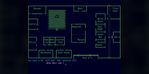 Sam Spade Detective Game Ported to ZX Spectrum Next