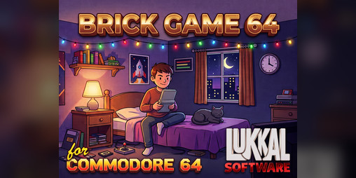 Brick Game 64 Recreates Six LCD Handheld Games on C64