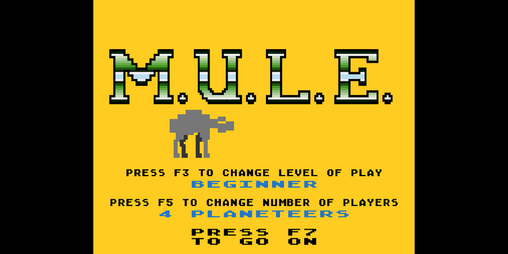 M.U.L.E. Ported to Amiga from Atari Original