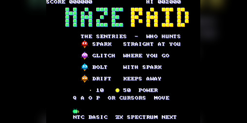 Cyborg Unicorn Releases Maze Raid for ZX Spectrum Next