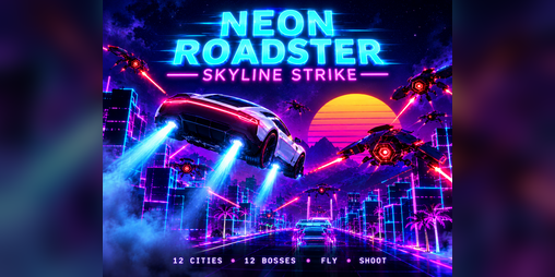Neon Roadster: Skyline Strike Released as Free Browser Shooter